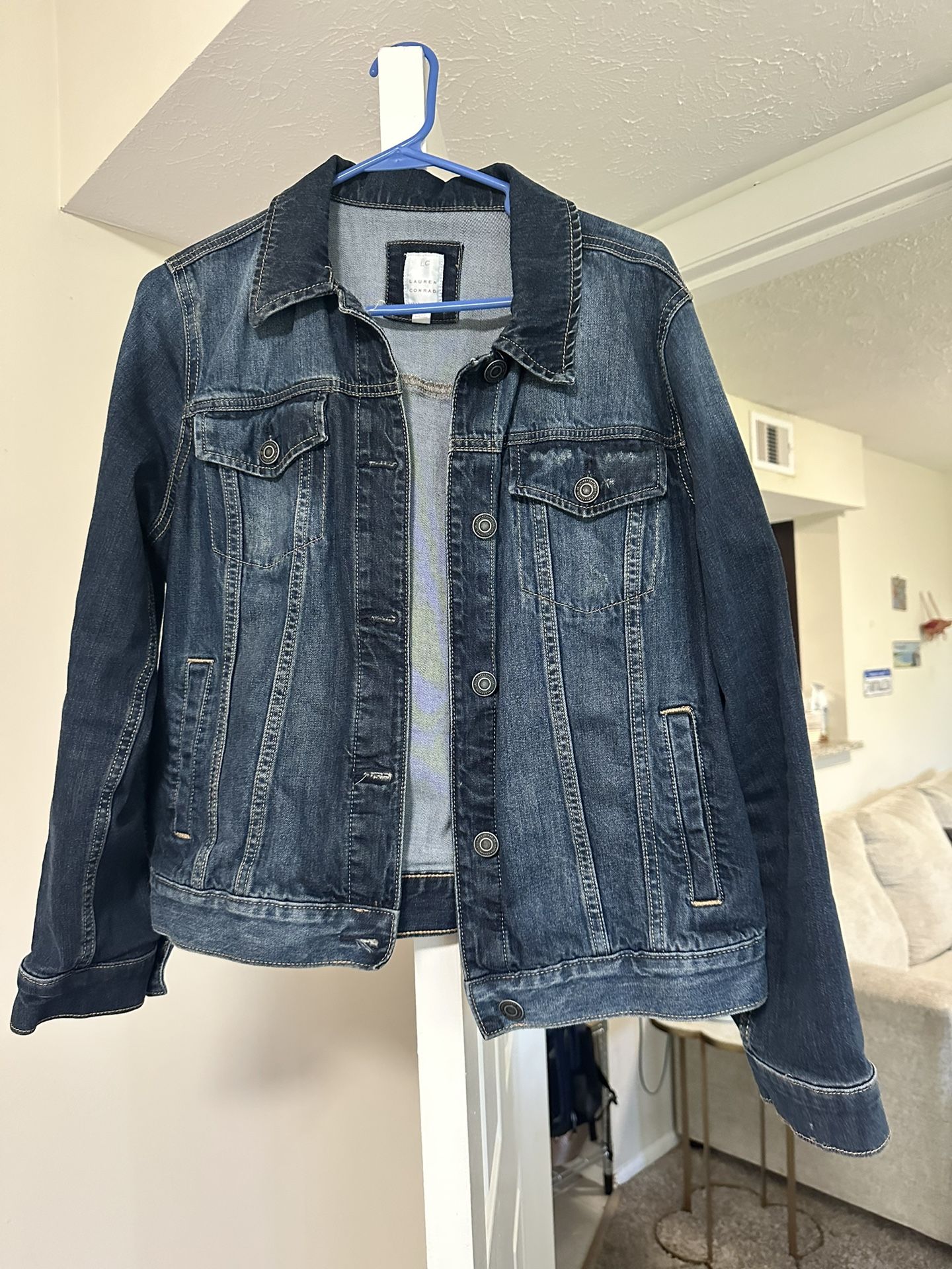 Lauren Conrad jean jacket Size L