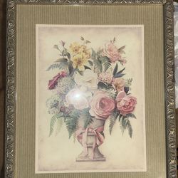 home interior floral pink bow picture artist lisa audit