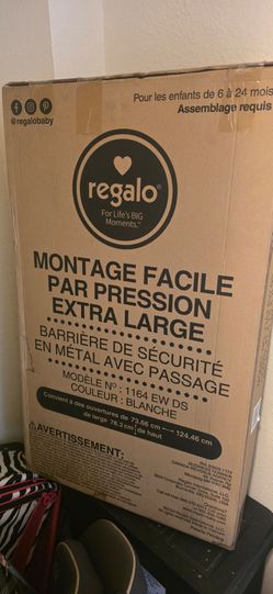 Regalo Easy Step Extra Wide Metal Safety Gate (Model #1164)