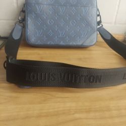 Louis Vuitton Blue Shadow Duo Messenger Bag