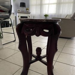 Lamp Stool Or For What Ever You Desire 24X13 3/4 Round And the Top is Granite 