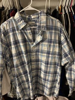 Blue And White Dress Shirt 