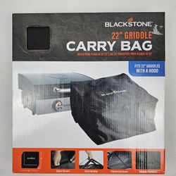 Blackstone Tabletop Griddle w/Hood Carry Bag, 5510, Portable BBQ Grill Griddle Carry Bag for Travel - 600D Heavy Duty Weather-Resistant Cover Accessor