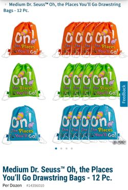 Dr. Seuss Drawstring Bags