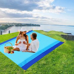"Beach Blanket, Outdoor Beach Mat Lightweight Picnic Blanket 78"" x 81""/120""x108"" Overside Water Proof and Quick Drying Beach Mat for Travel"