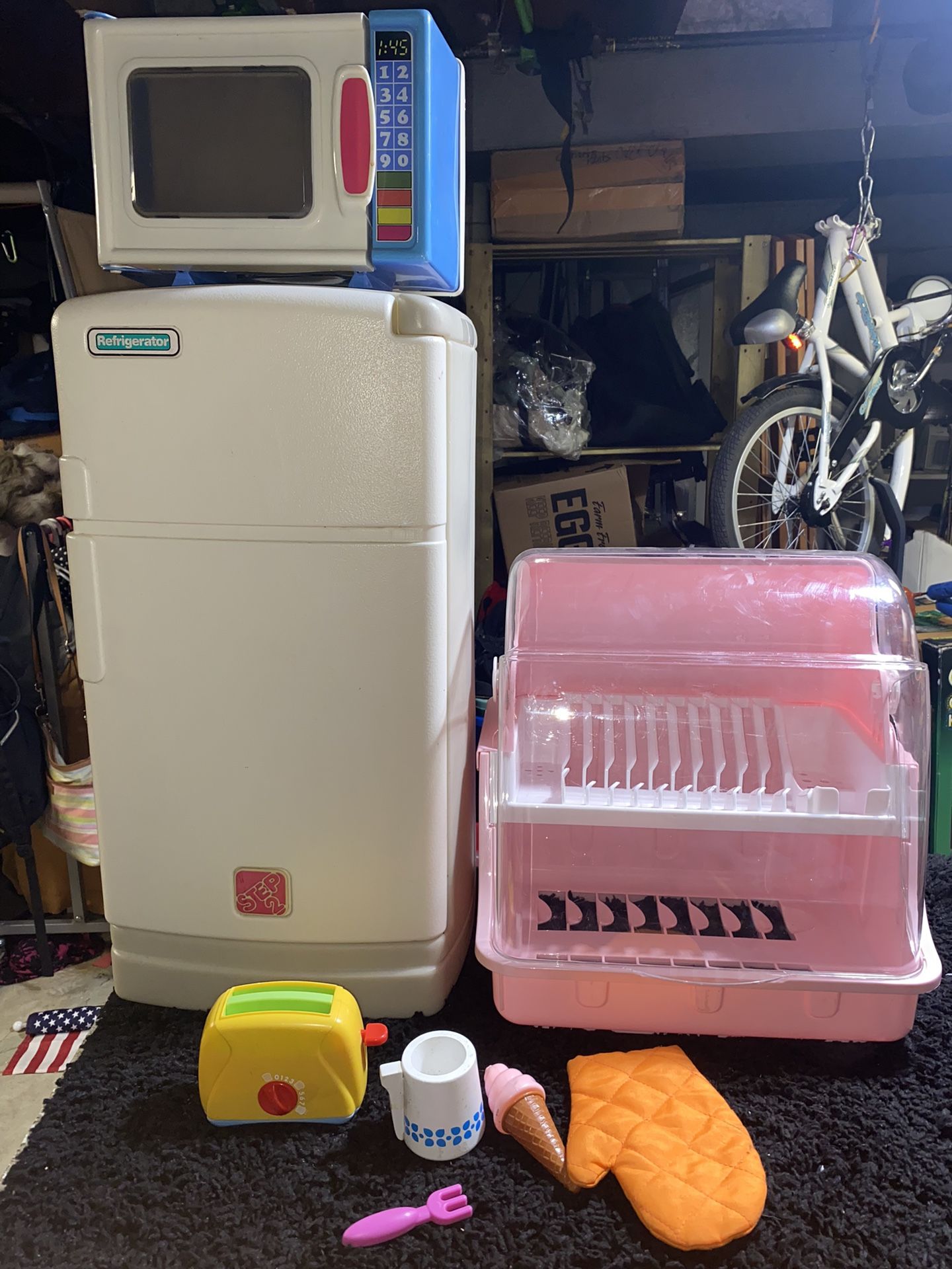 Doll Furniture And Kids Pretend Kitchen Appliances