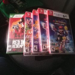 Switch Games Brand New never Opened 