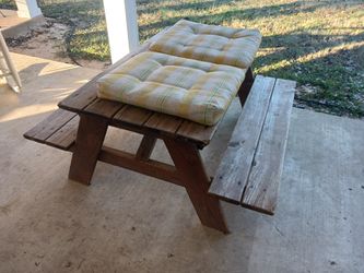 Kids Wooden Patio Table 