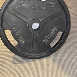 45 Pound Olympic Barbell Plate 