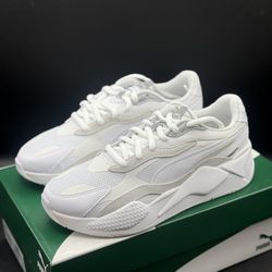 MEN’S PUMA RS-X3 PUZZLE (PUMA WHITE-PUMA SILVER) SZ 10