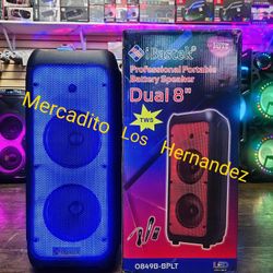 Karaoke Bluetooth Speaker ❗️8" Woofers Dual ❗️Portable- Rechargeable 🔋 . Super Price❗️