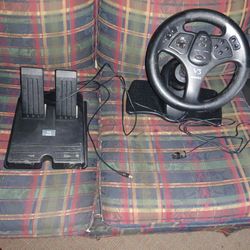 V3 FX Interactive SV380 racing steering wheel and pedal for N64