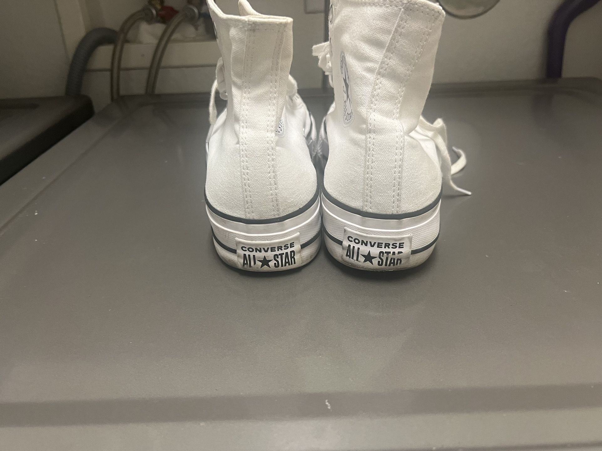 Converse White Platform Used