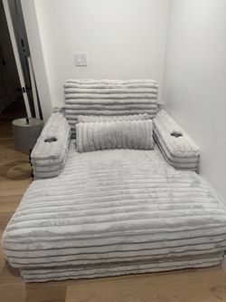 Grey Sofa, Soft Chaise, Lounge Sofa, Furniture