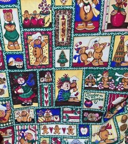 Vintage Apple and Ginger Print Fabric