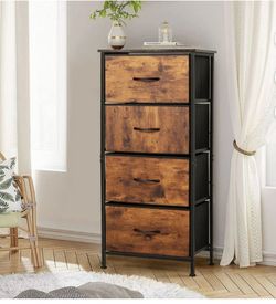 4 Drawers Dresser for Bedroom, Chest of 4 fabric Drawers Tall Storage