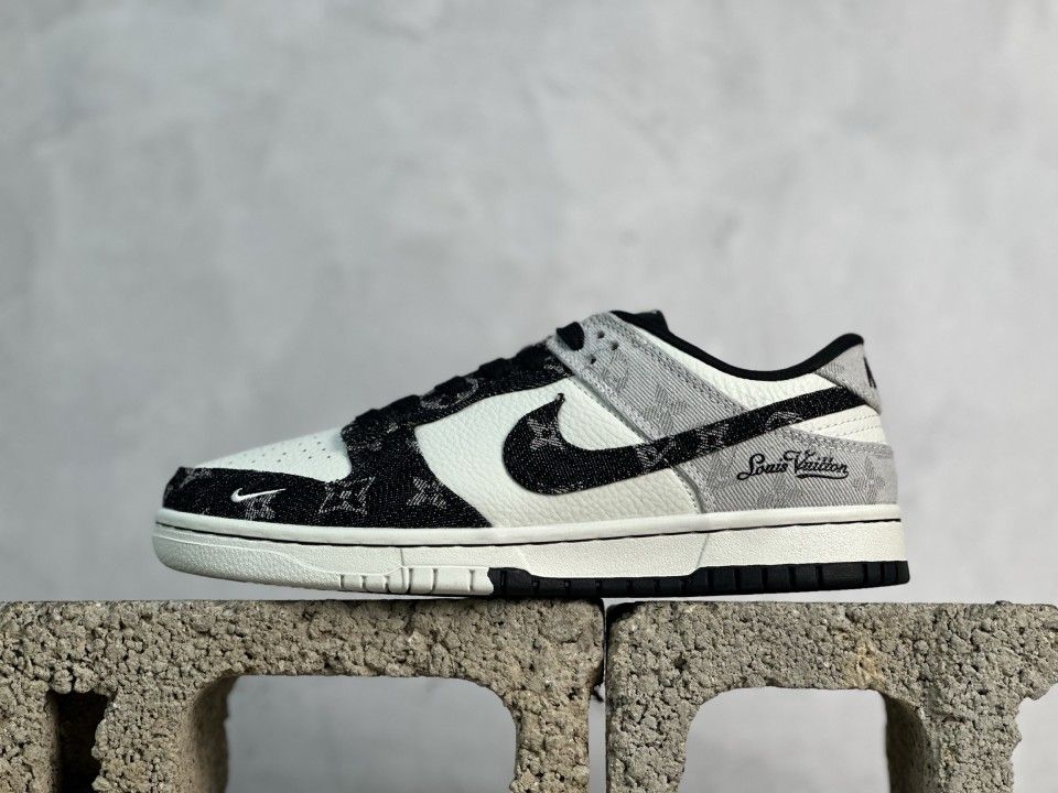 Louis Vuitton/Joint Black and Gray Denim