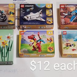 NEW LEGO Building Models(Unopened), $12 each  -  Need gone right away 