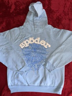 Sp5der Web Hoodie Sky Blue