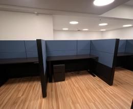 Herman Miller Ethospace Cubicles – 54” Tall, Sit-Stand Electric Desks, Refurbished w/ Storage & Power