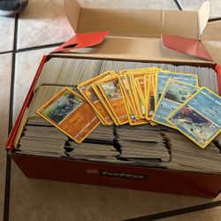 A Full Box Of Pokemon Cards