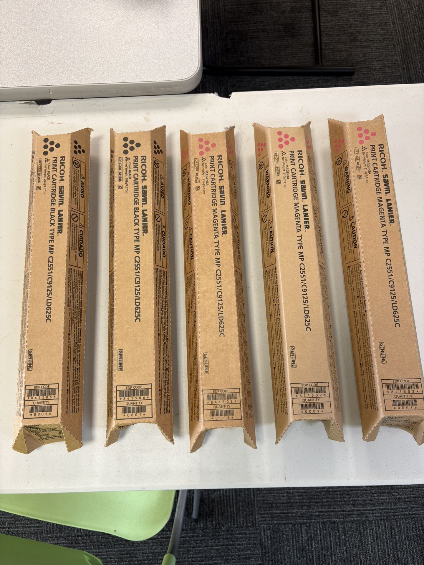 Ricoh Printer Cartridges Black And Red