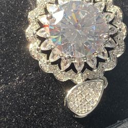 5 Carat+ Moissanite Pendant 
