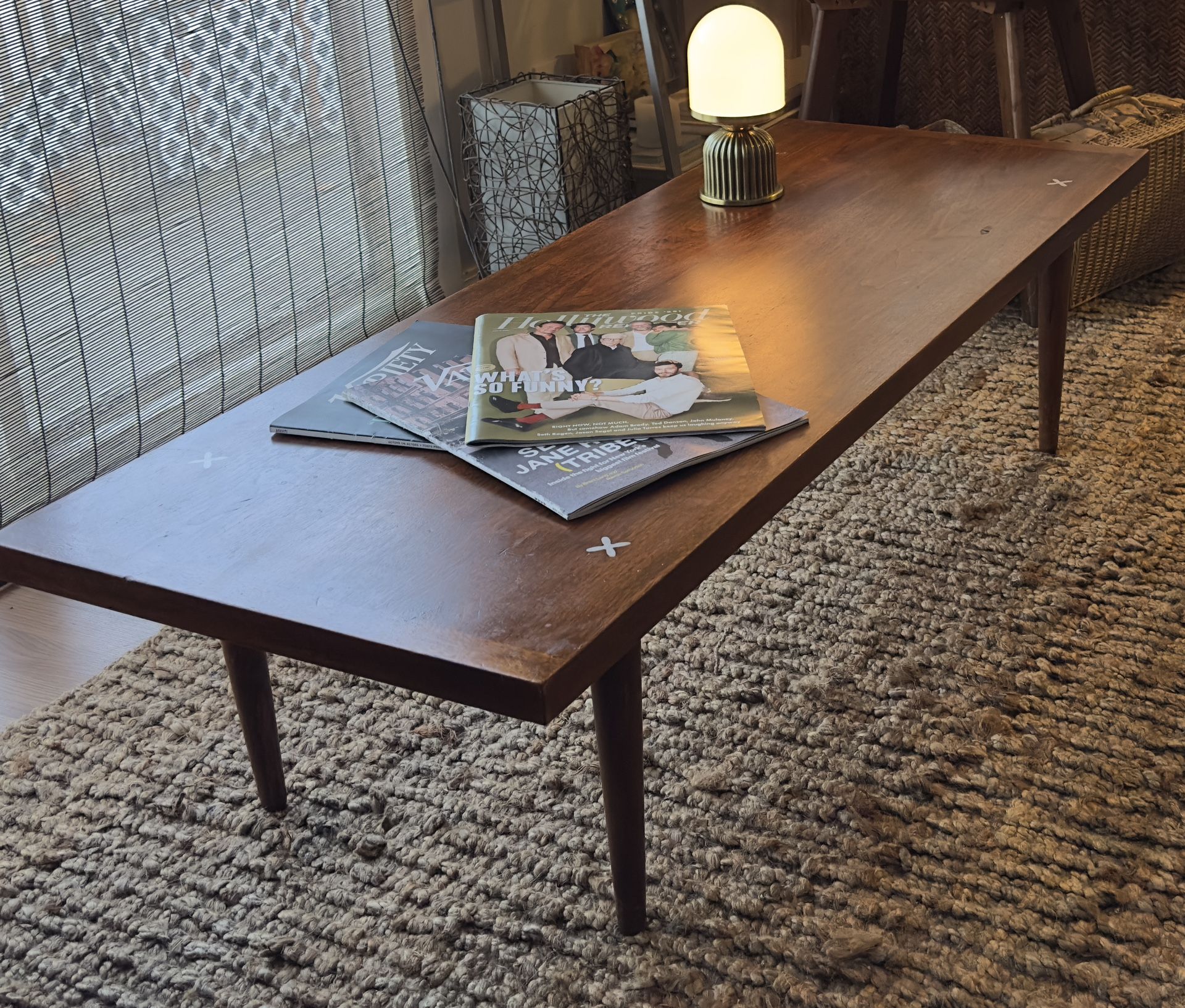 Mid Century Modern Walnut Coffee Table- Delivery Available! 