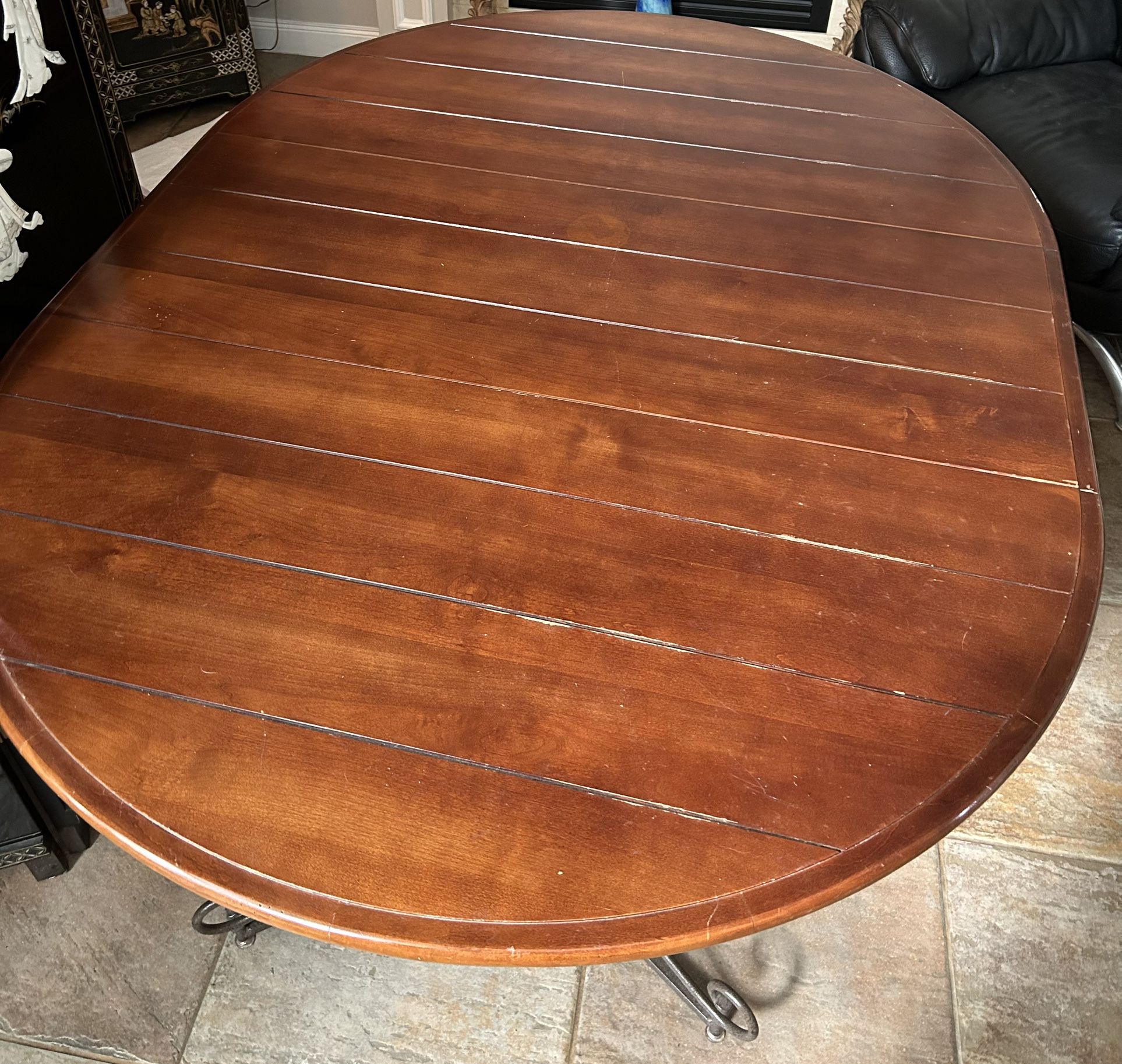 Solid Wood Table With 2 Matching Chairs