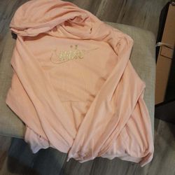 Pink And Gold Nike Hoodie