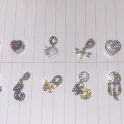 10 Sterling Silver Bracelet Charms