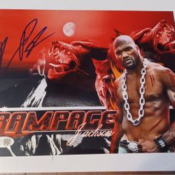 Rampage Jackson 8x10 MMA COA JSA Certified Fighter Actor Martial Arts Cage 