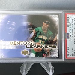 LeBron, James/Michael Jordan card