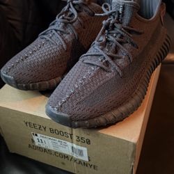 Adidas Yeezy 350 Static Black Reflective Men Size 11.5