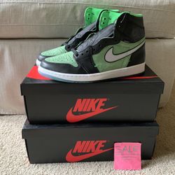Jordan 1 zen green size 10 & 12