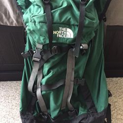 North face hiking backpack 60L +