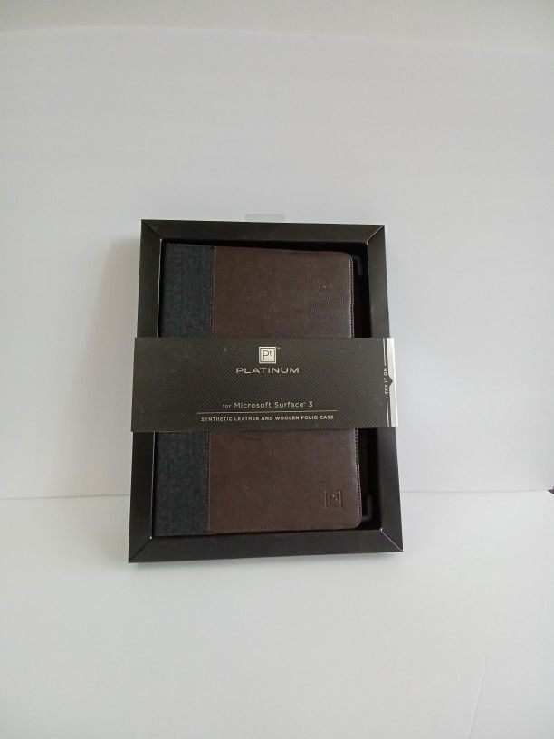 PT Platinum Microsoft Surface 3, Leather Folio Case Stand