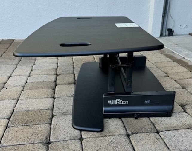 OBO..Varidesk Pro Is 48” Standing desk riser monitor stand