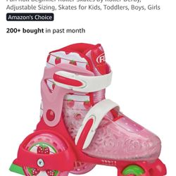 🍓Kids Roller Skates 🛼*ADJUSTABLE SIZE 7 - 11* 