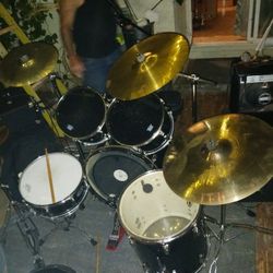 Drum Set And Guitar