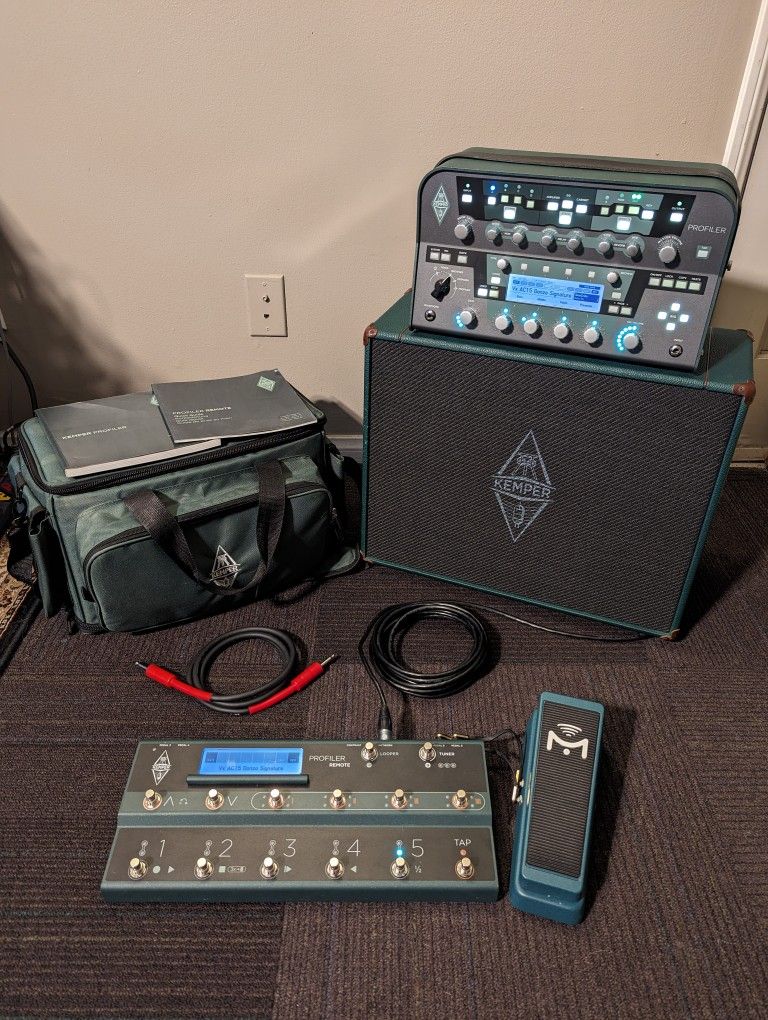 Kemper Profiler PowerHead + Remote + Kabinet + Mission Pedal Bundle