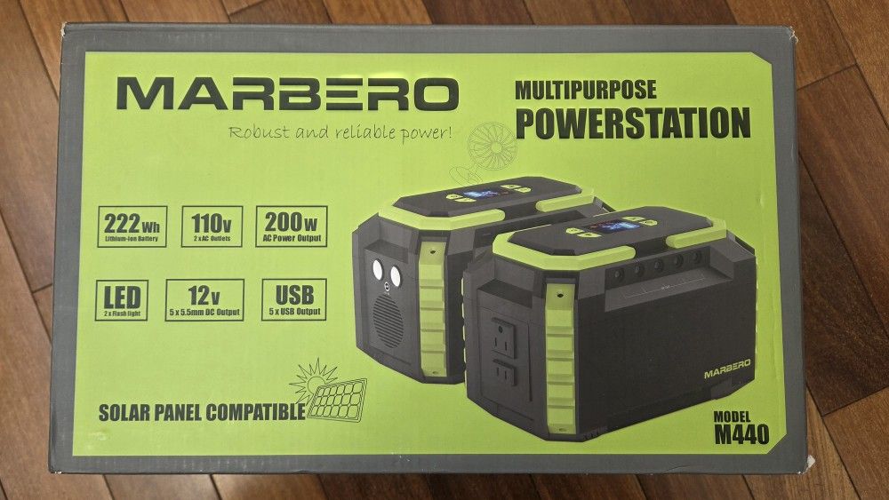 Marbero portable power station For Camping Outdoor Use