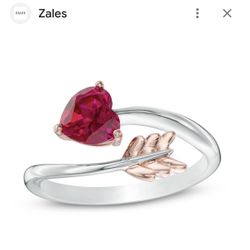 Women’s Heart Arrow Ring Size 7 Zales