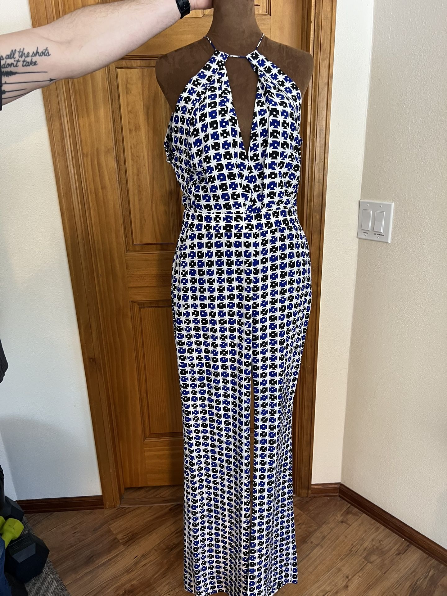 Diane von Furstenberg Silk Jumpsuit Size 4