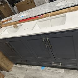 Double sink bathroom vanity 60 inch 