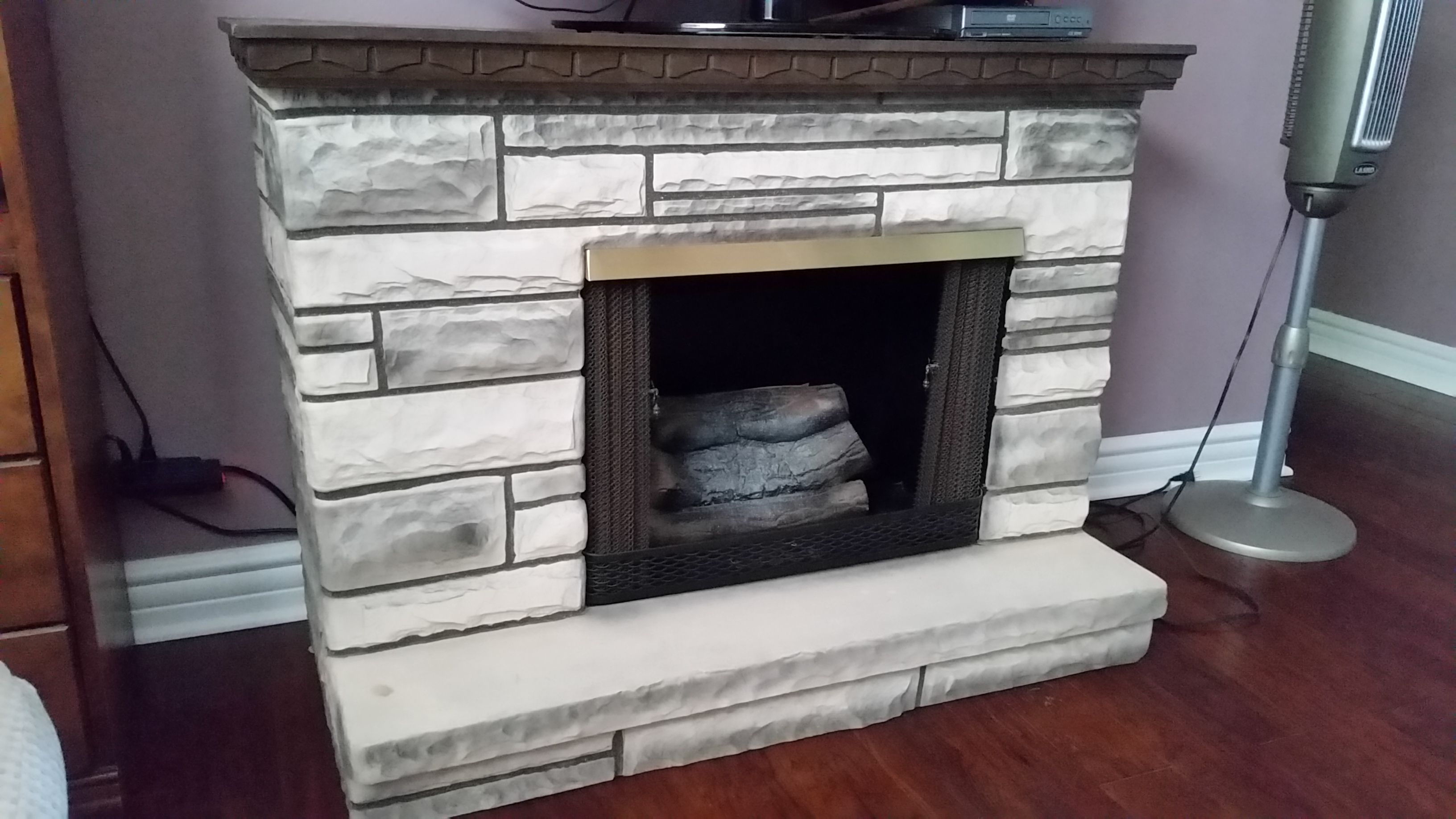Vintage Electric Fireplace by Montgomery Ward
