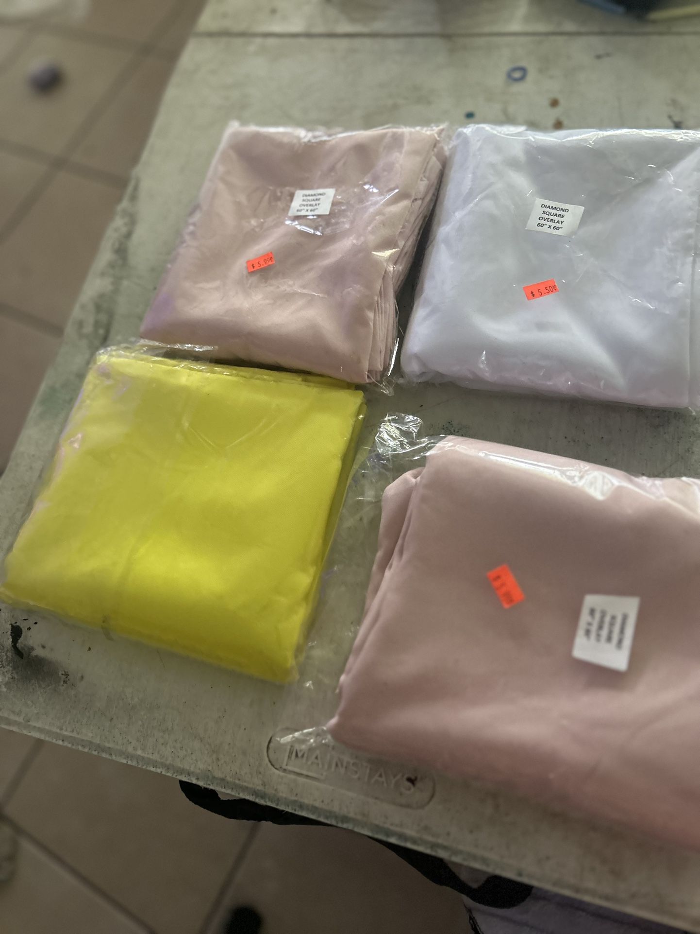 Diamond Table Covers