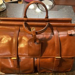 Leather Carriage House Weekender Travel Bag