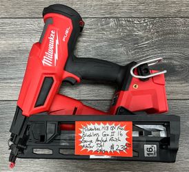 Milwaukee M18 18V Fuel Brushless Gen II 16 Gauge Angled Finish Nailer Tool Only