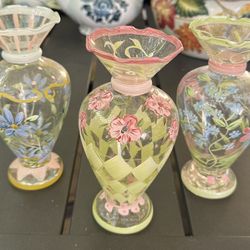 Hand Painted Small Vases